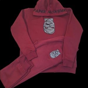 Papermonster Stitched hood with logo